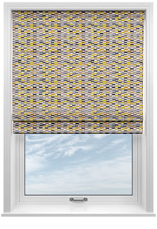 Batik, Saffron - Twist&Fit Roman Blind